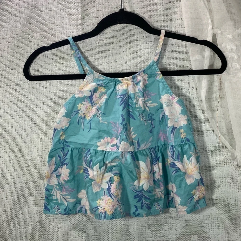 OshKosh floral bow back ruffle tank size 6/6X